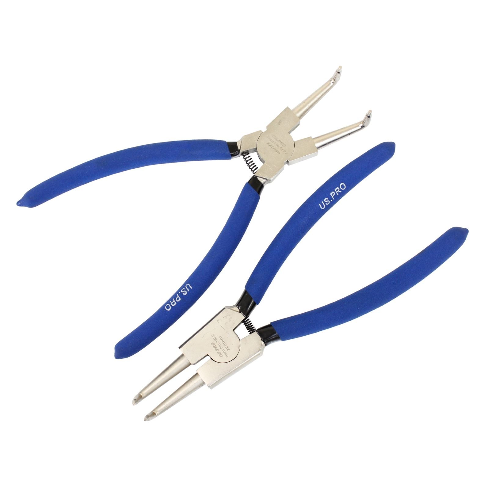 US PRO 1822 4pc 9" Ni-Fe Finish Circlip Pliers Set In Zip - Foto 4