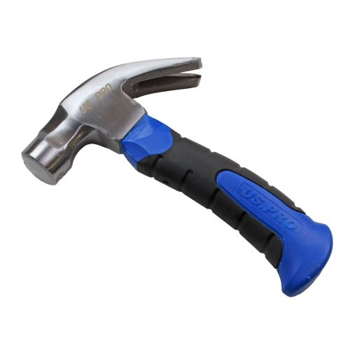 US PRO 10Oz Stubby Claw Hammer With Nail Starter 3441 DSD TOOLS