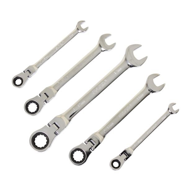 US PRO 12pc Metric Flexible Gear Ratchet Combi Wrench Set 3918 DSD TOOLS