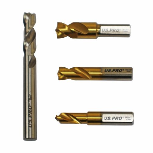 US PRO 4pc HSS Cobalt Spot Weld Drill Set 2646 DSD TOOLS