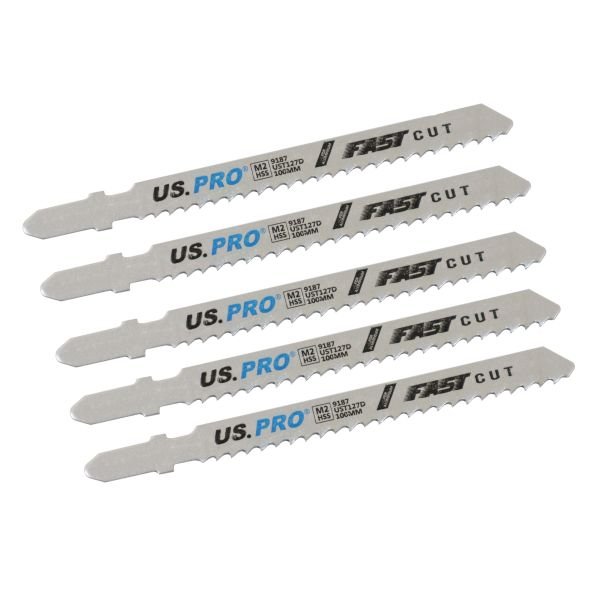 US PRO 5pc UST127D 100mm 8Tpi Jigsaw Blade For Aluminium 9187 DSD TOOLS