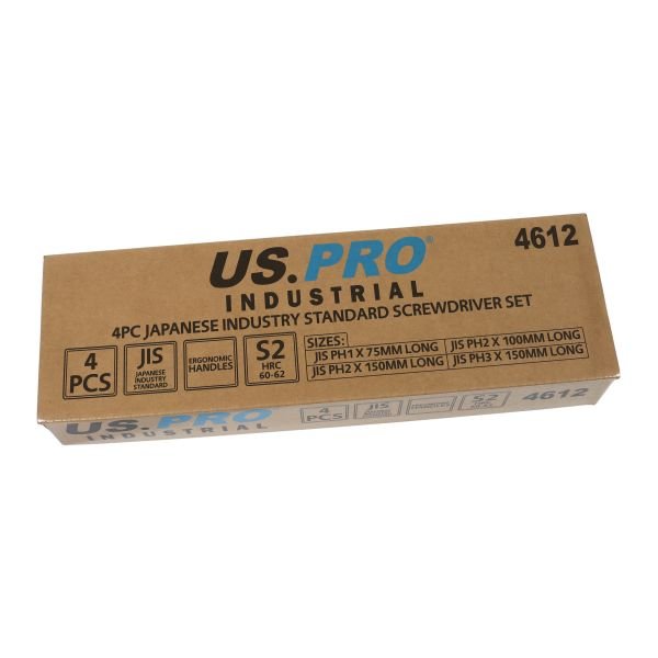 US PRO 4pc Japanese Industry Standard Screwdriver Set 4612 DSD TOOLS