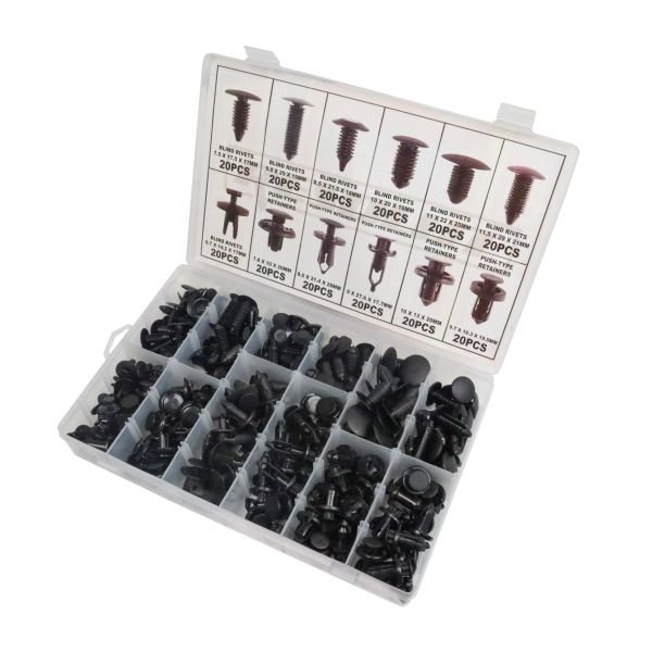 RESOLUT Universal Trim Clips & Fasteners 240pc 9201 DSD TOOLS
